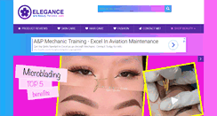 Desktop Screenshot of eleganceandbeautyreviews.com